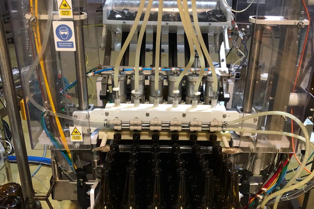 A Meheen machine in the workshop, photographed during the rebuild