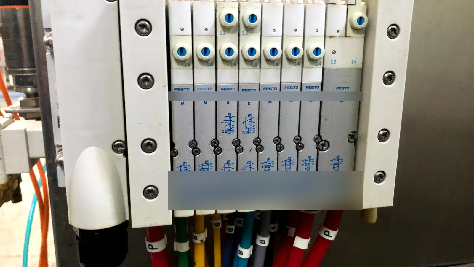 A shelf of real Meheen parts, laid out on the bench