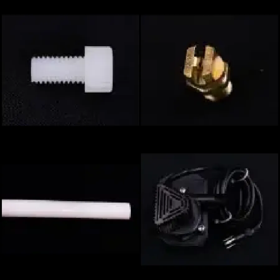 Rinser nozzles, rods and pump for a Meheen bottling machine
