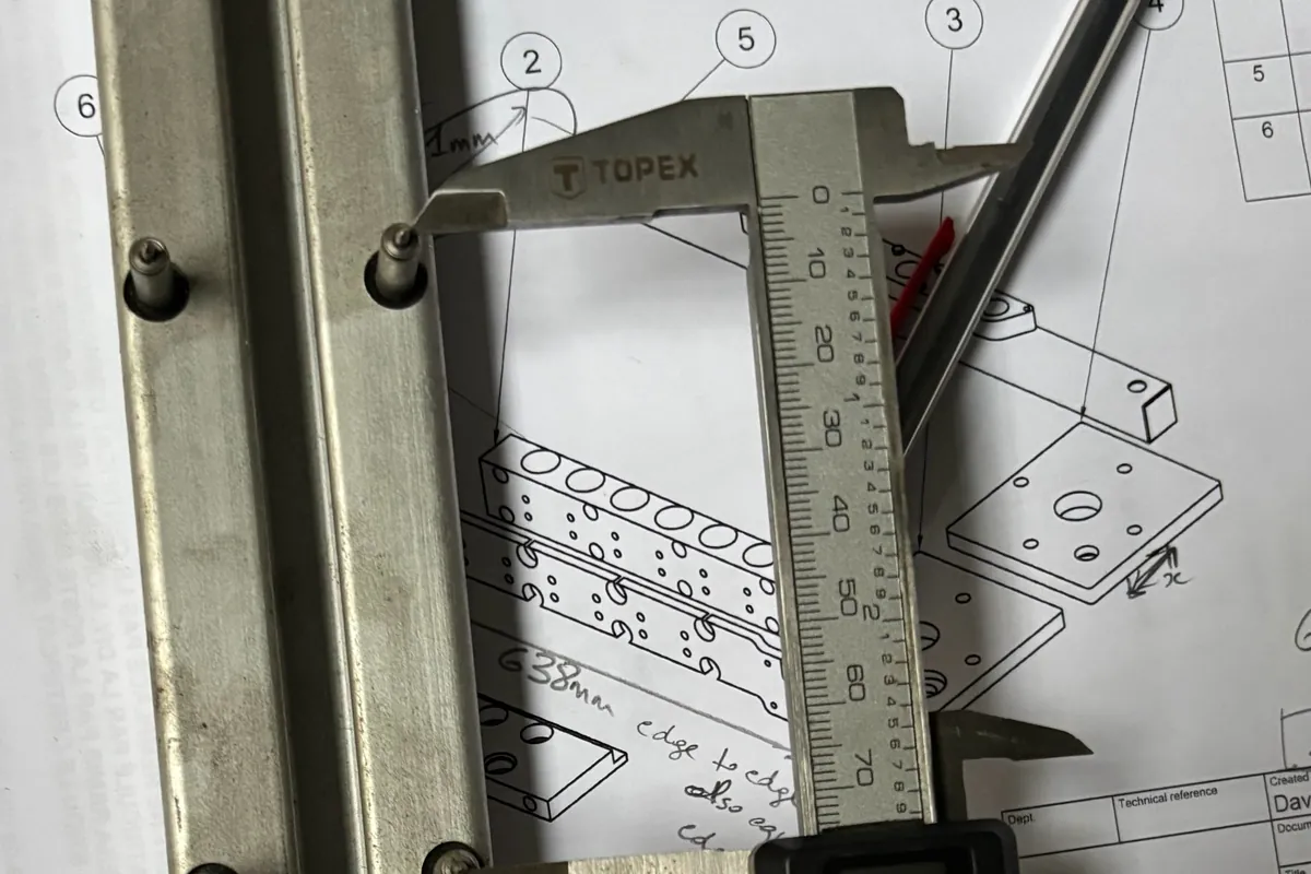 An extract from a reconditioning record for a specific machine